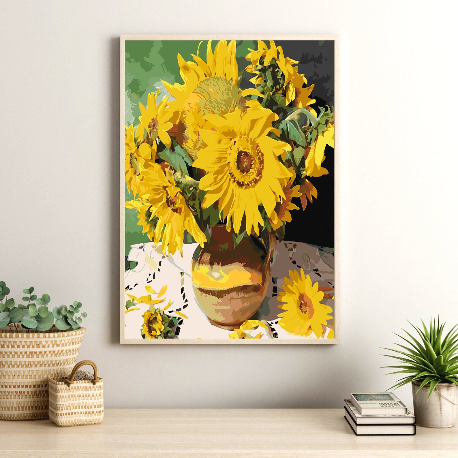 Peinture par numéros - Fleurs jaunes 4441