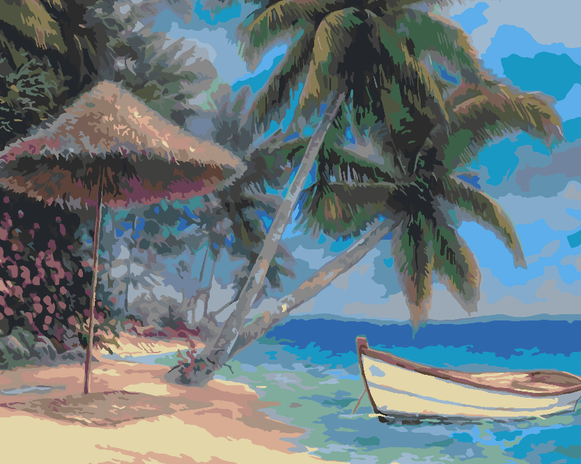 Malen nach Zahlen - Strandlandschaft 4465