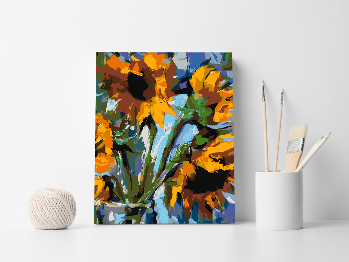 Peinture par numéros - Fleurs dans un vase 4473