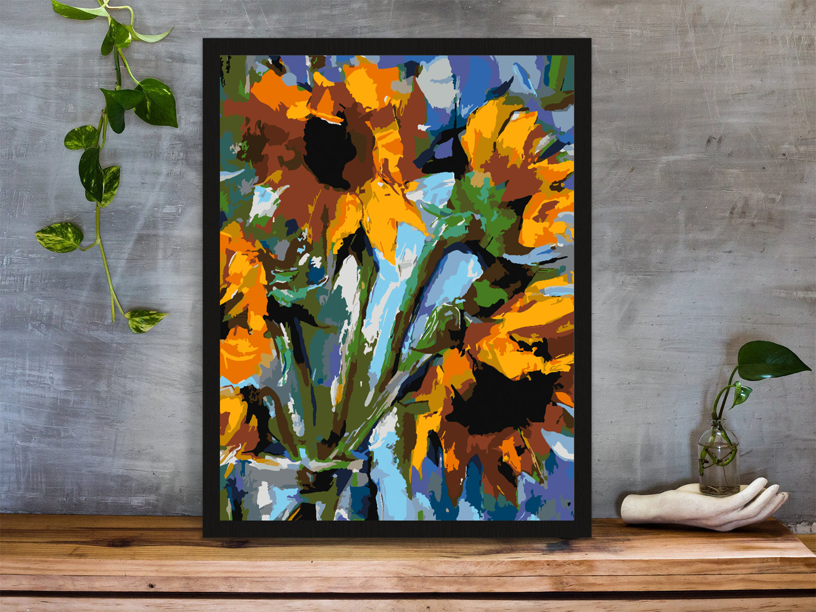 Peinture par numéros - Fleurs dans un vase 4473