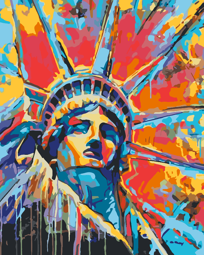 Malen nach Zahlen - Freiheitsstatue 4509