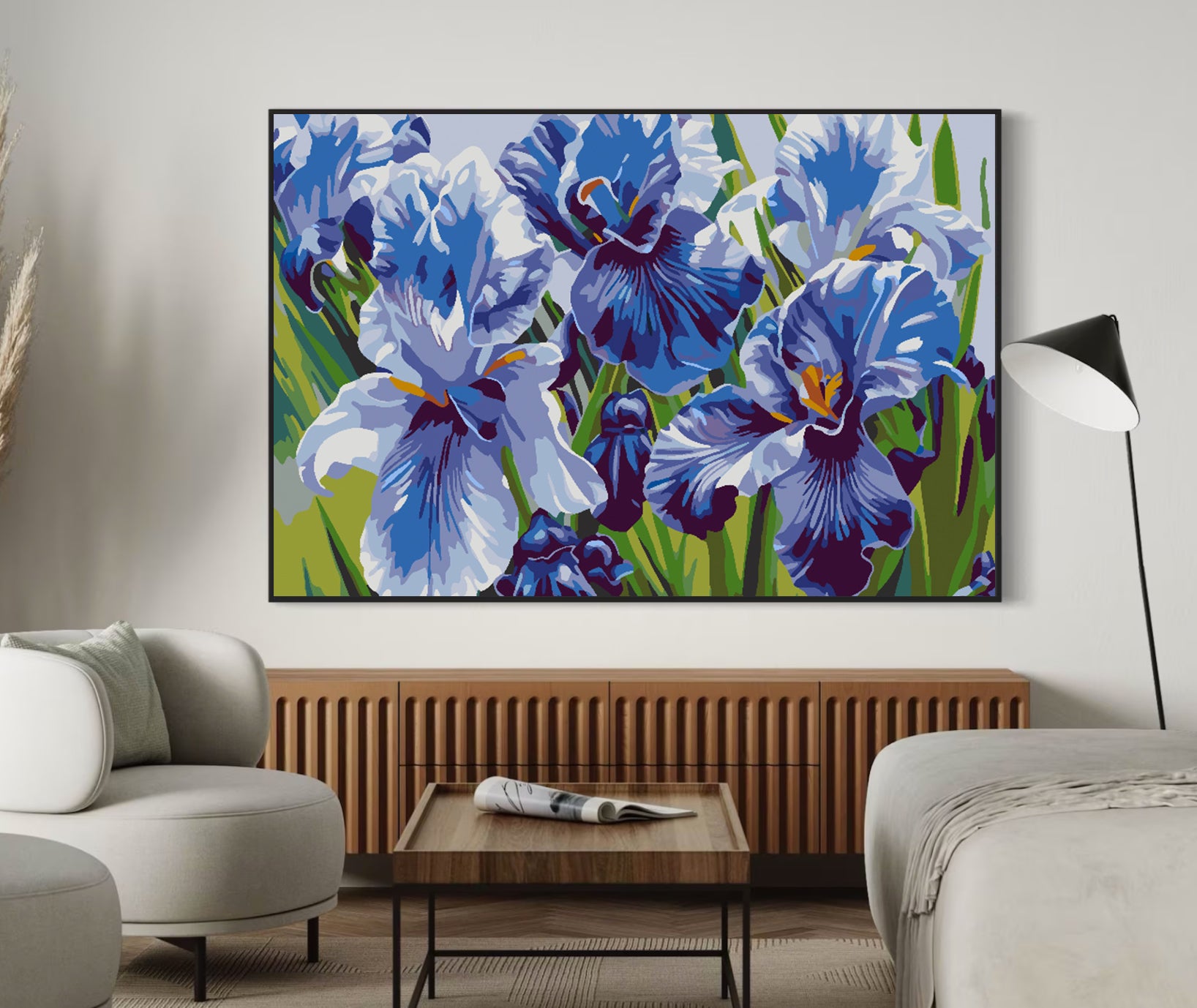 Peinture par numéros - Fleurs violettes 4514