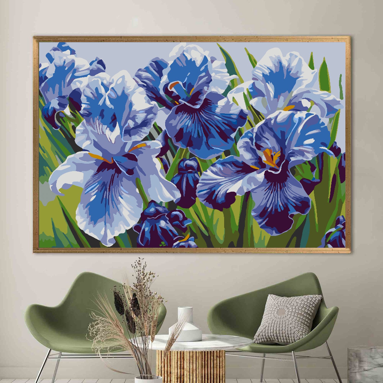 Peinture par numéros - Fleurs violettes 4514
