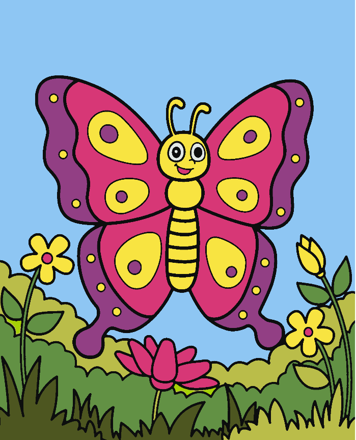 Peinture par numéros - Papillon 4530