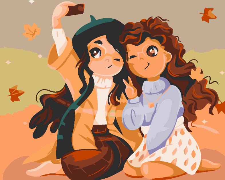 Peinture par numéros - Amitié 4545