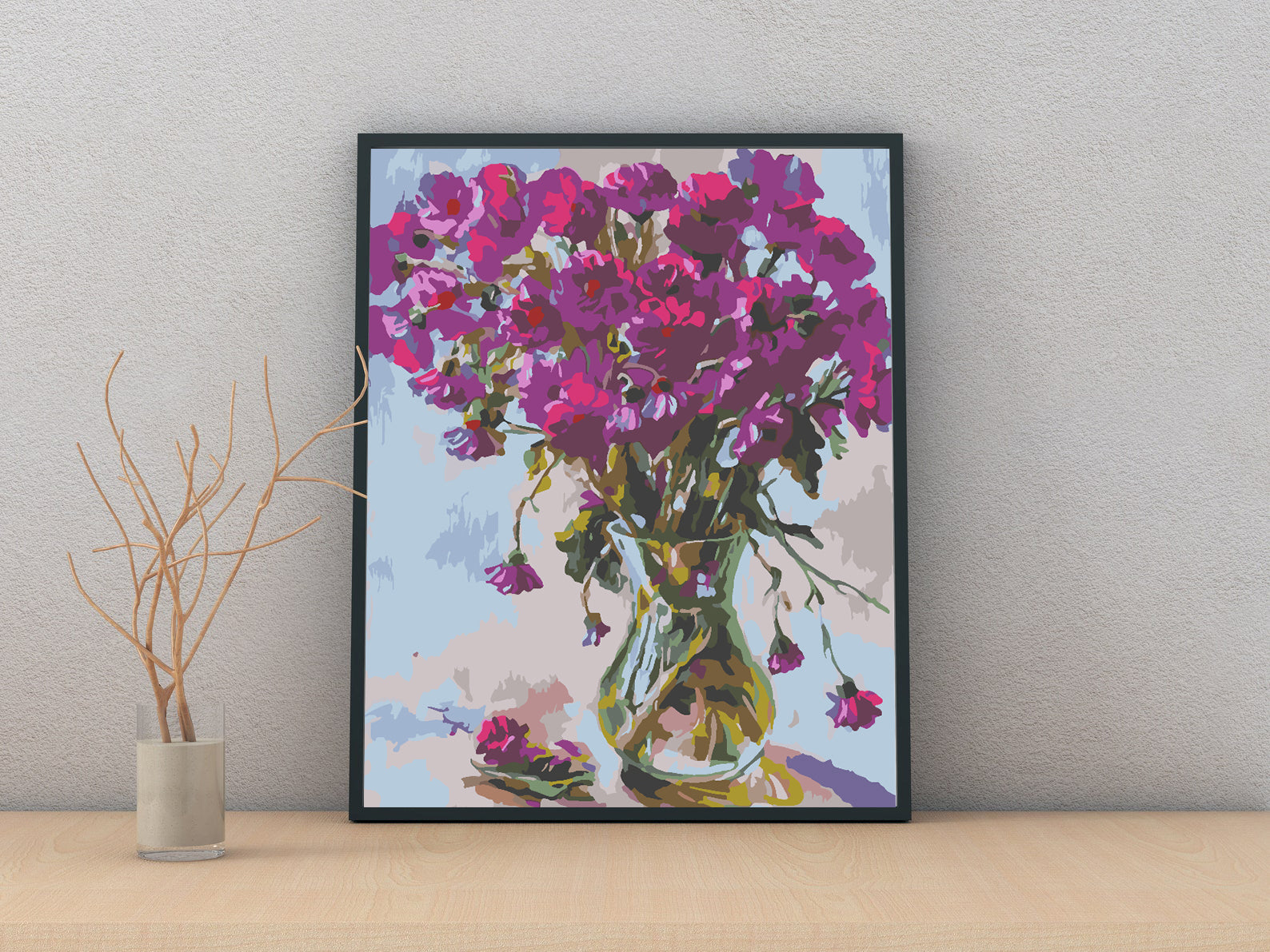 Peinture par numéros - Fleurs dans un vase 4548