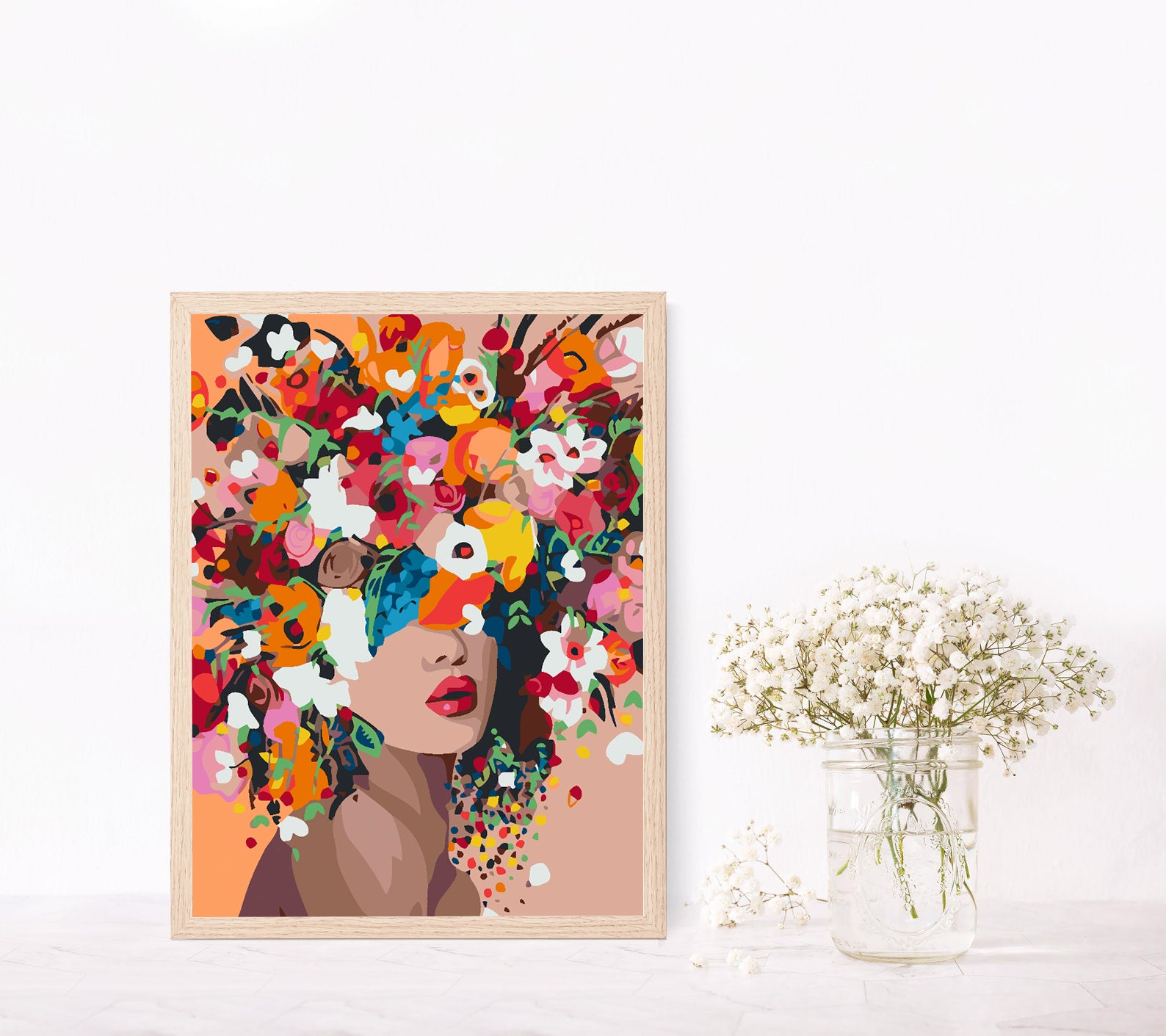 Peinture par numéros - Tête de fleur 4568