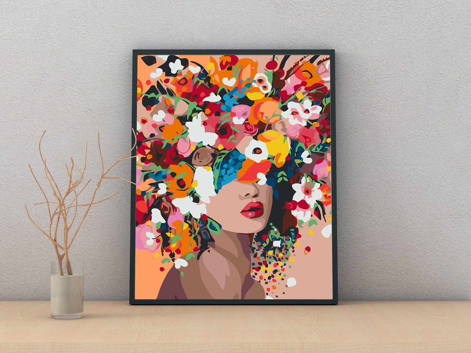Peinture par numéros - Tête de fleur 4568
