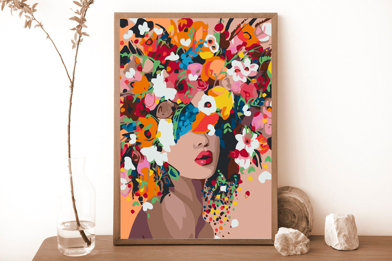 Peinture par numéros - Tête de fleur 4568