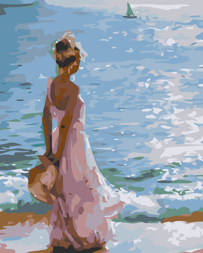 Peinture par numéros - Femme à la fenêtre 4579