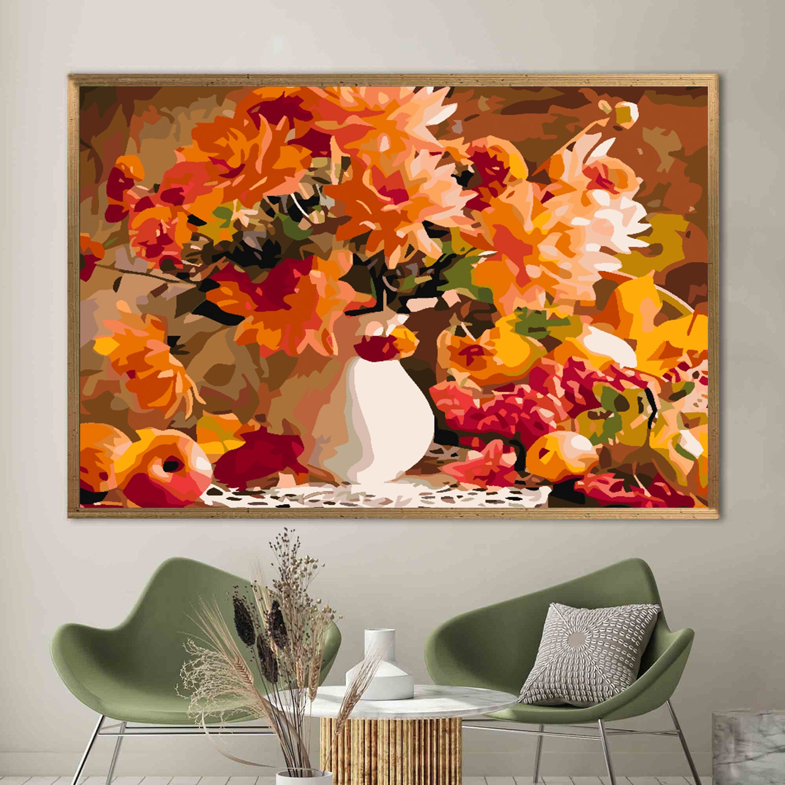 Peinture par numéros - Fleurs dans un vase 4583
