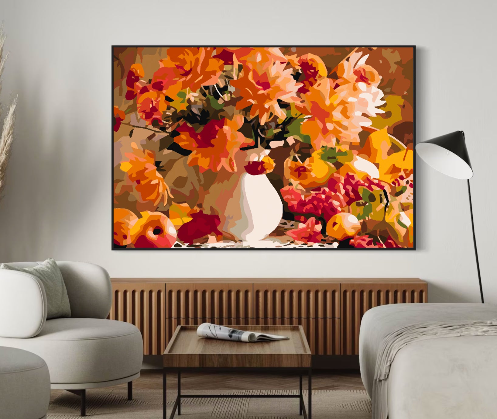 Peinture par numéros - Fleurs dans un vase 4583
