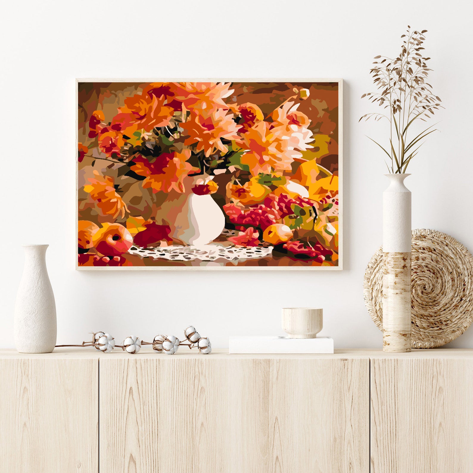 Peinture par numéros - Fleurs dans un vase 4583