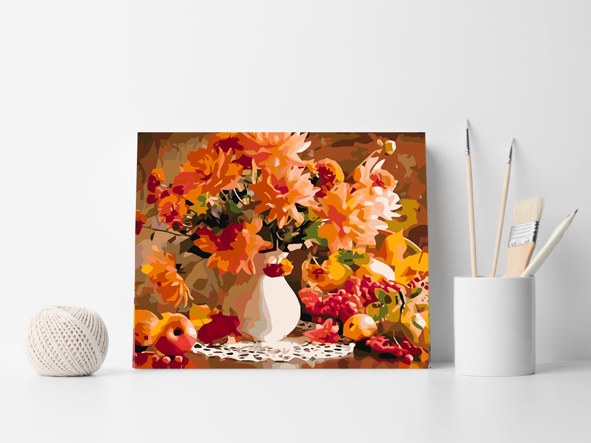 Peinture par numéros - Fleurs dans un vase 4583