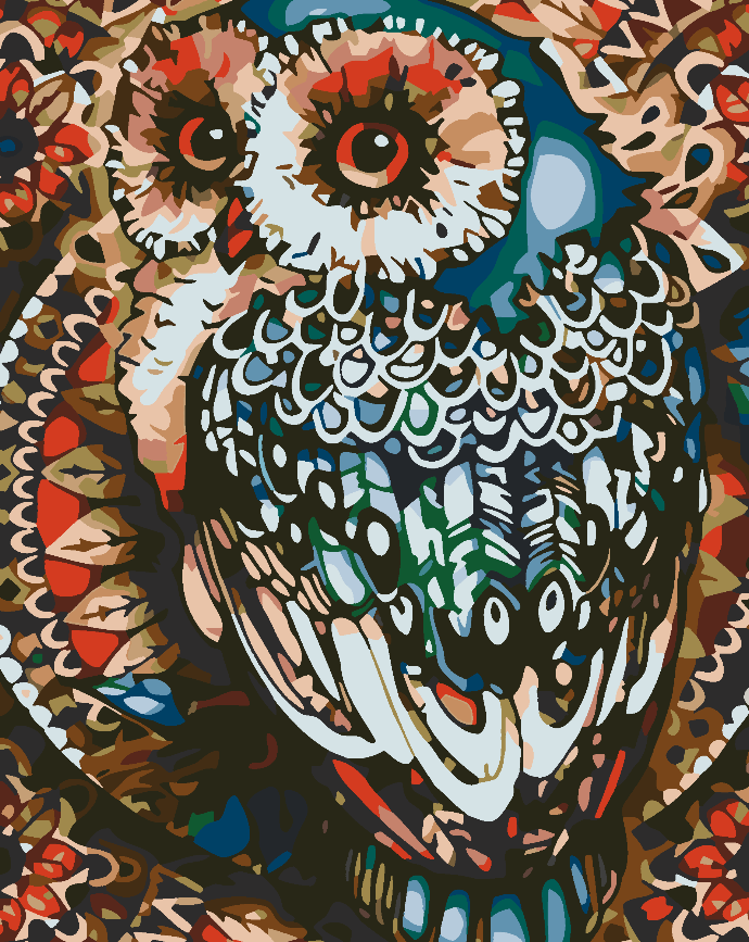 Peinture par numéros - Chouette 4587