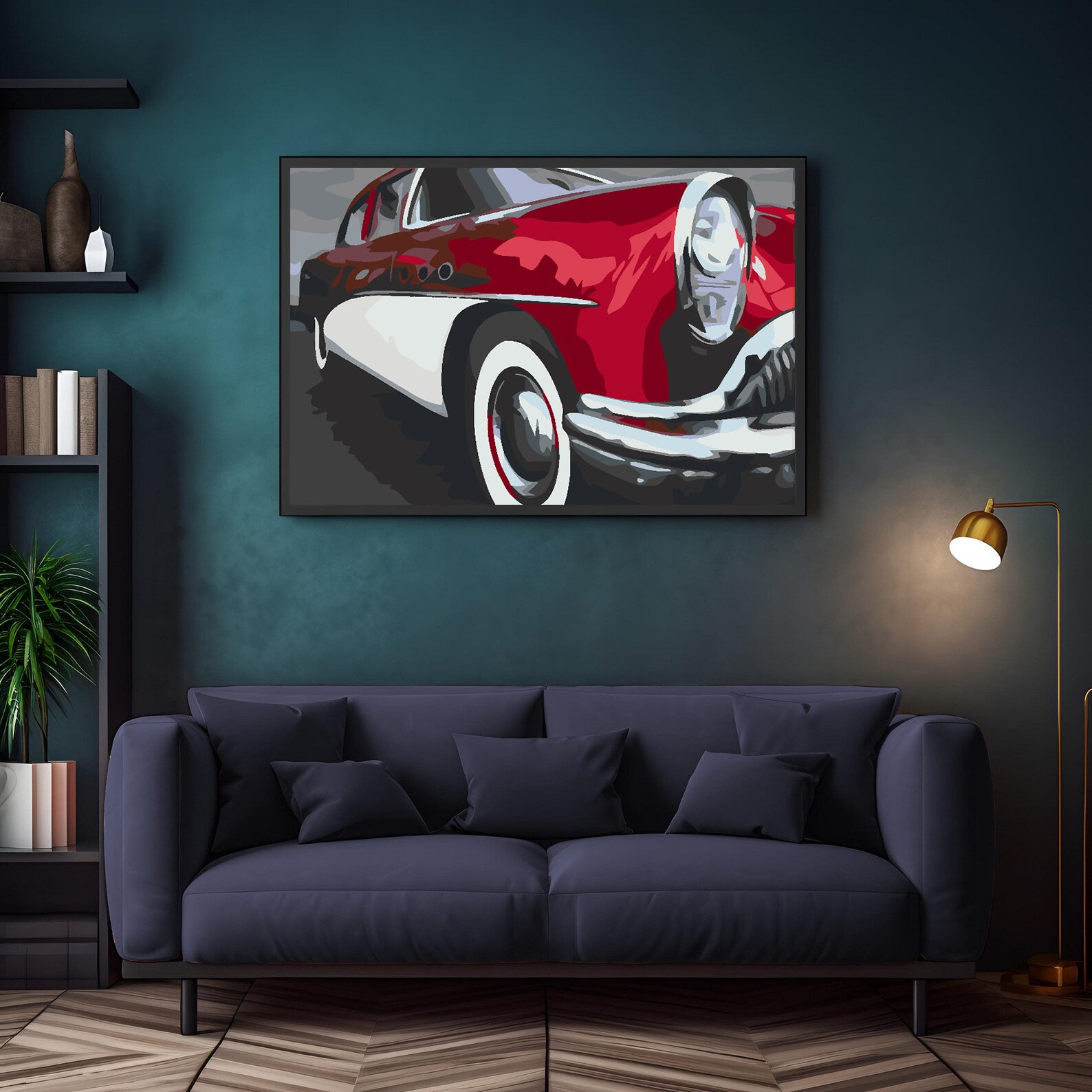 Peinture par numéros - Voiture rétro 4588