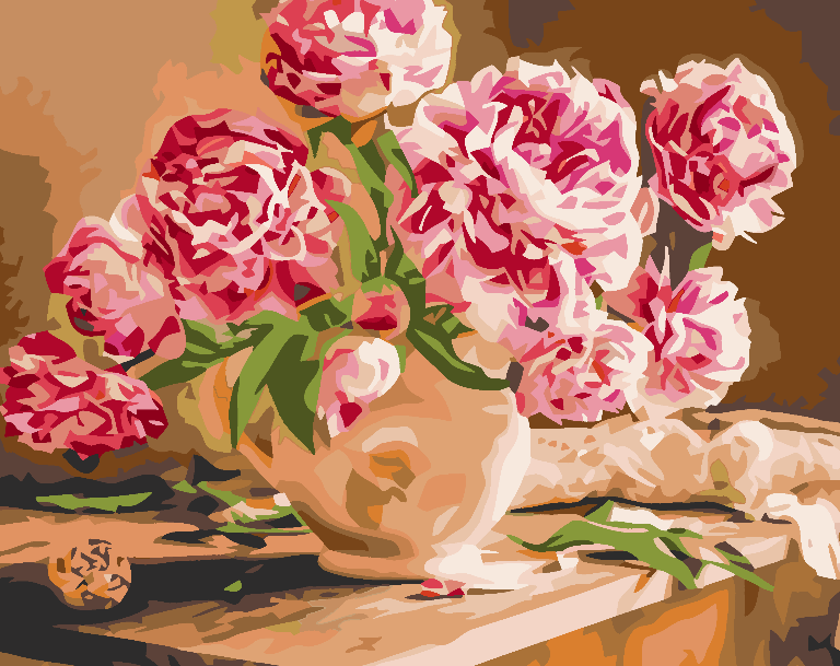 Peinture par numéros - Fleurs 4589