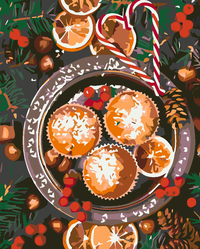Peinture par numéros - Douceurs de Noël 4592