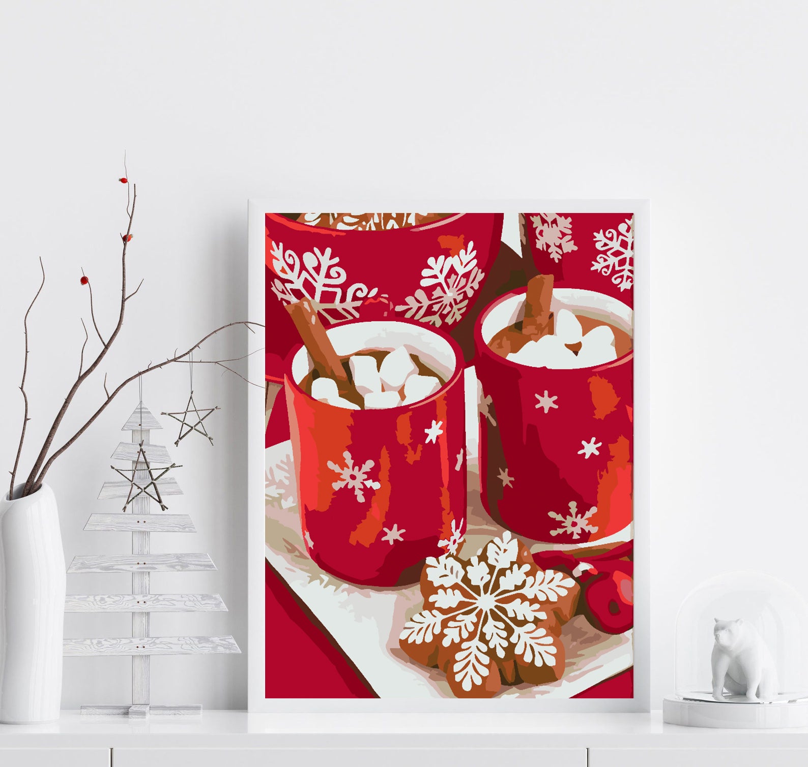 Peinture par numéros - Boissons de Noël 4594