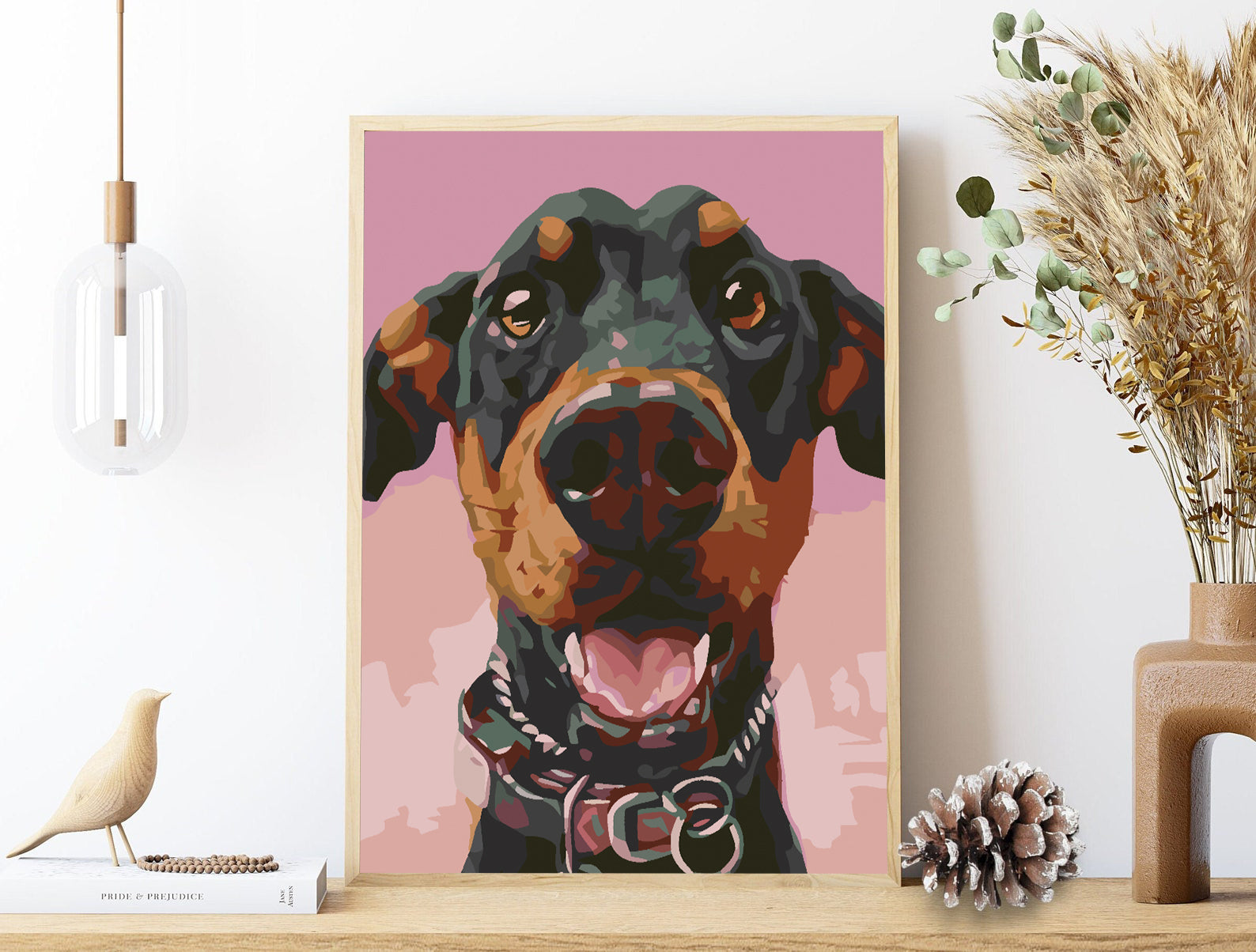 Peinture par numéros - Portrait de chien 4604