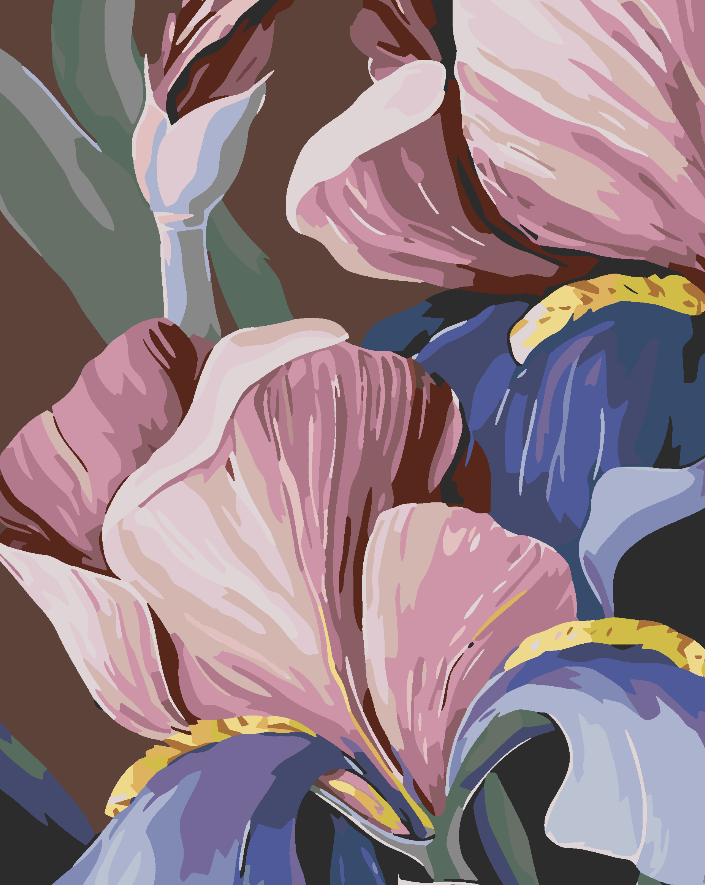 Peinture par numéros - Fleurs 4618