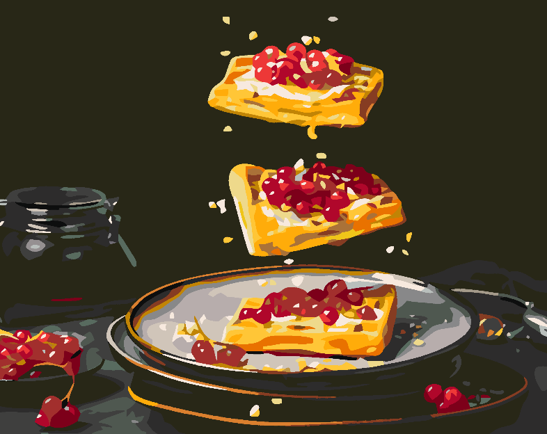 Peinture par numéros - Crêpes 4620