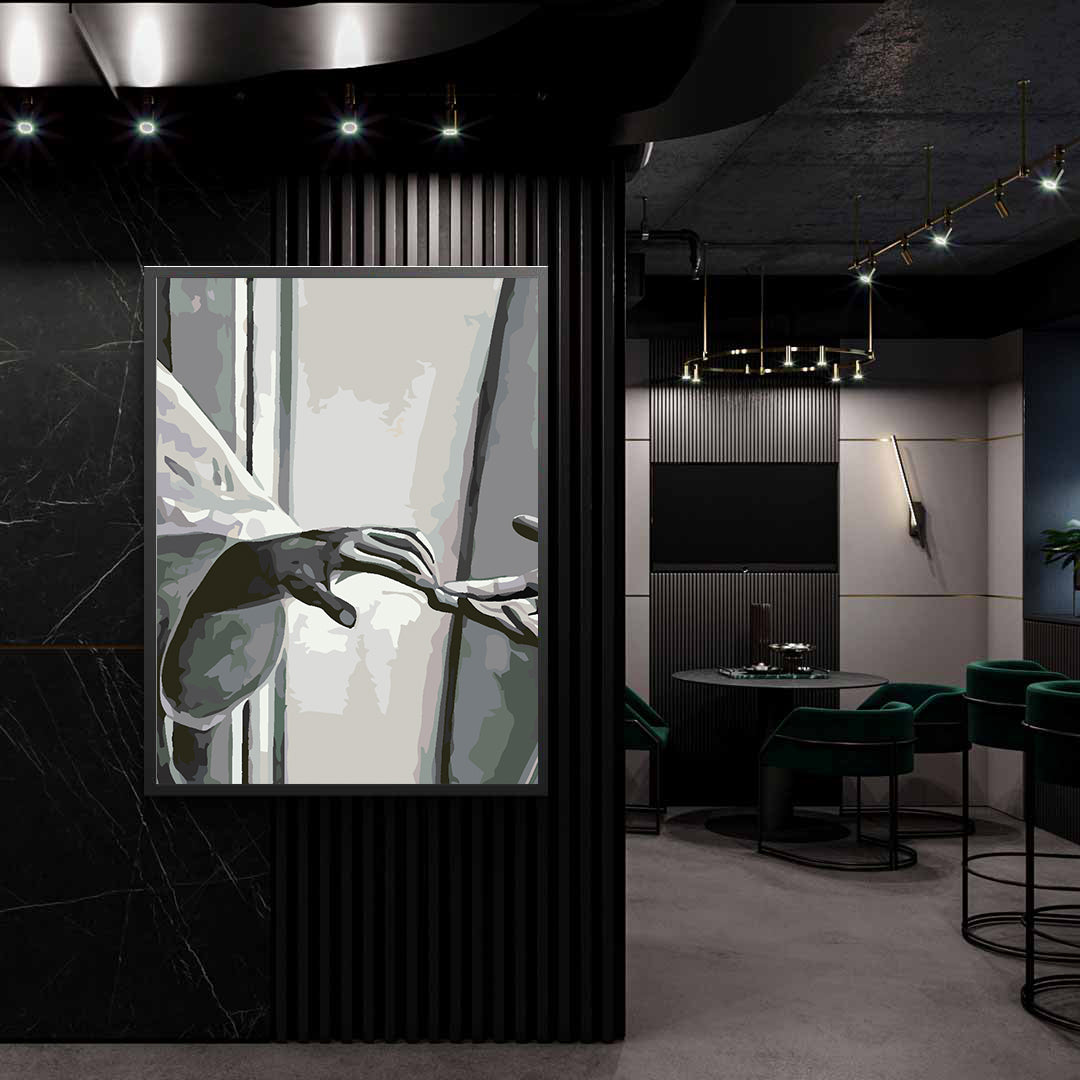 Peinture par numéros - Love Black and White 4625