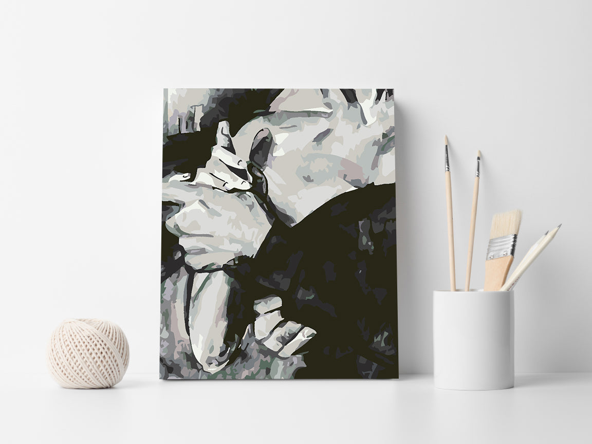 Malen nach Zahlen - Liebe Schwarz und Weiß 4632