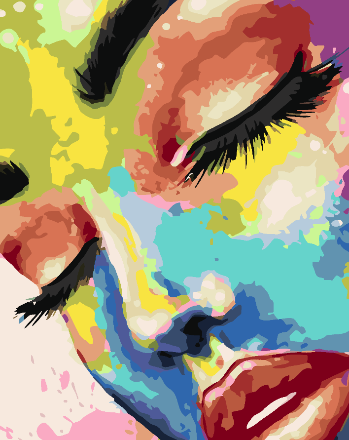 Peinture par numéros - Portrait de femme 4651