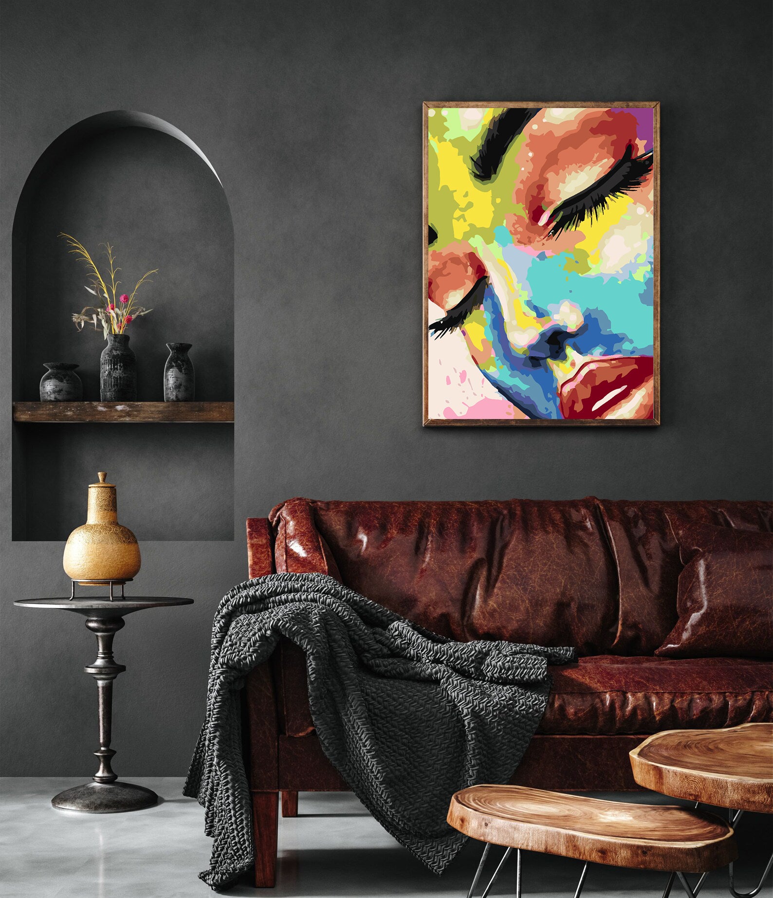 Peinture par numéros - Portrait de femme 4651