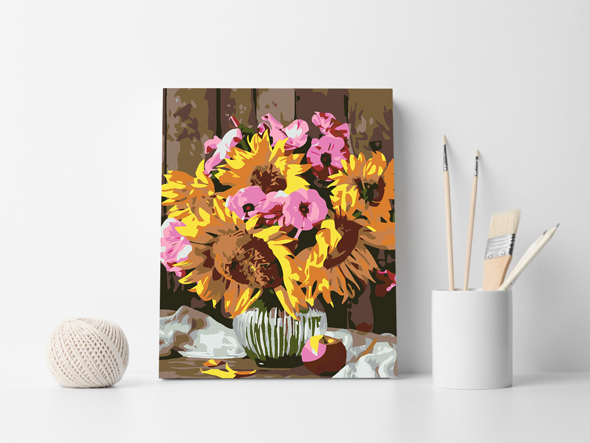 Peinture par numéros - Fleurs dans un vase 4654