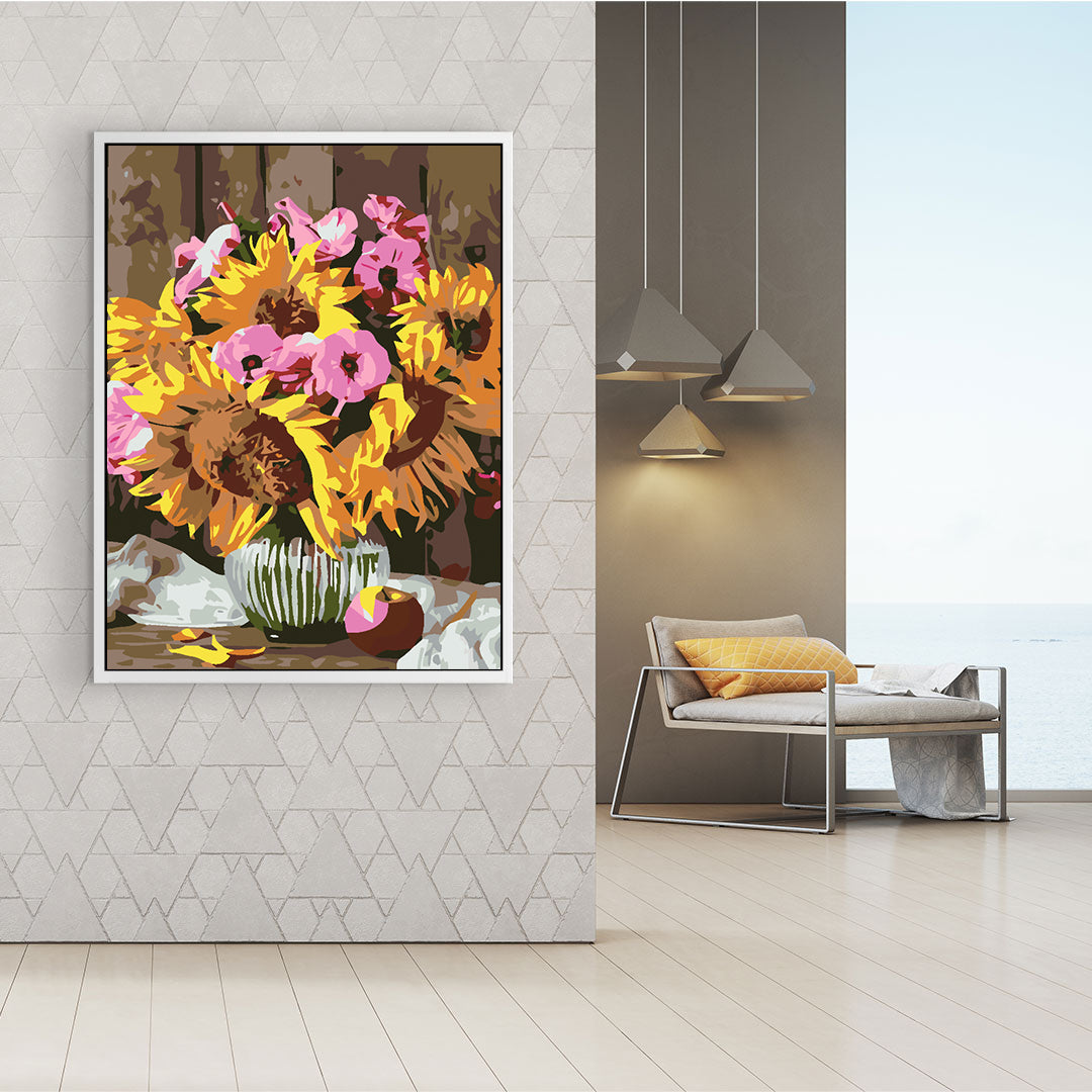 Peinture par numéros - Fleurs dans un vase 4654