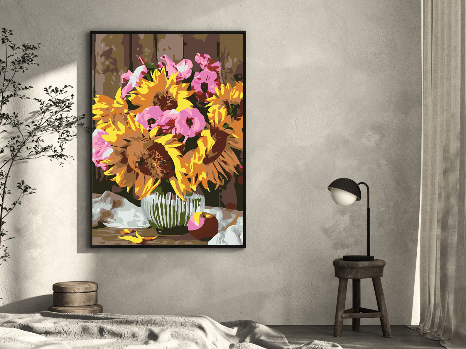 Peinture par numéros - Fleurs dans un vase 4654