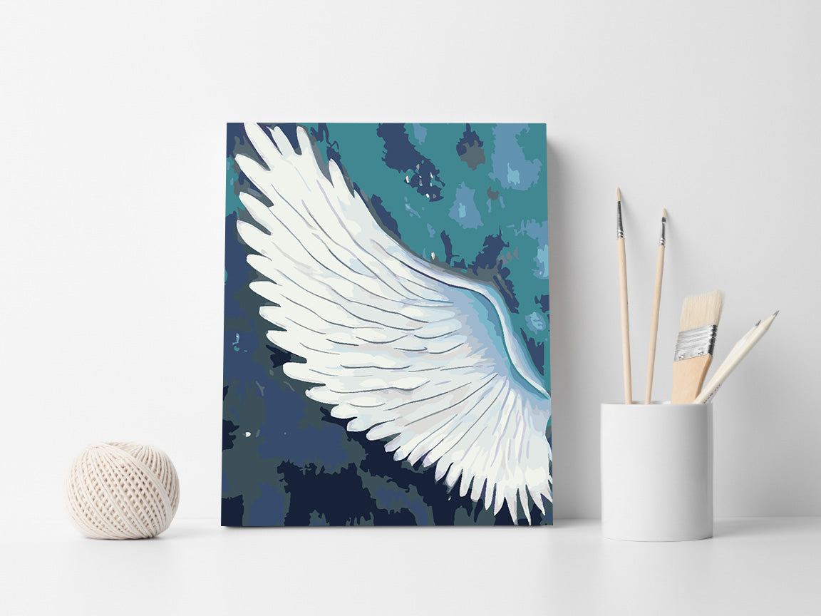 Malen nach Zahlen - White Wing 4660