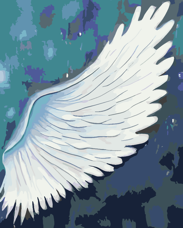 Malen nach Zahlen - White Wing 4661