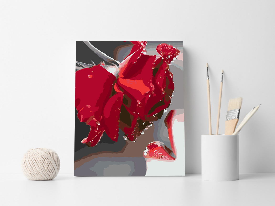 Peinture par numéros - Fleurs dans un vase 4662