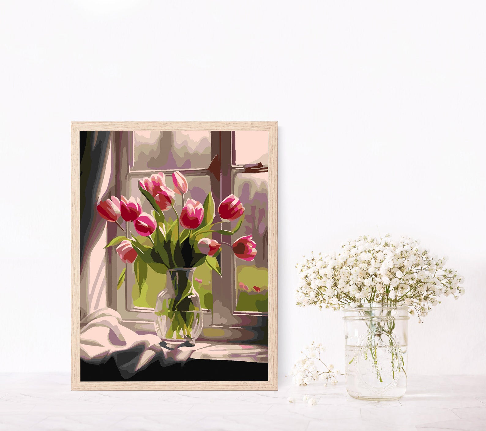 Peinture par numéros - Tulipes dans un vase 4666