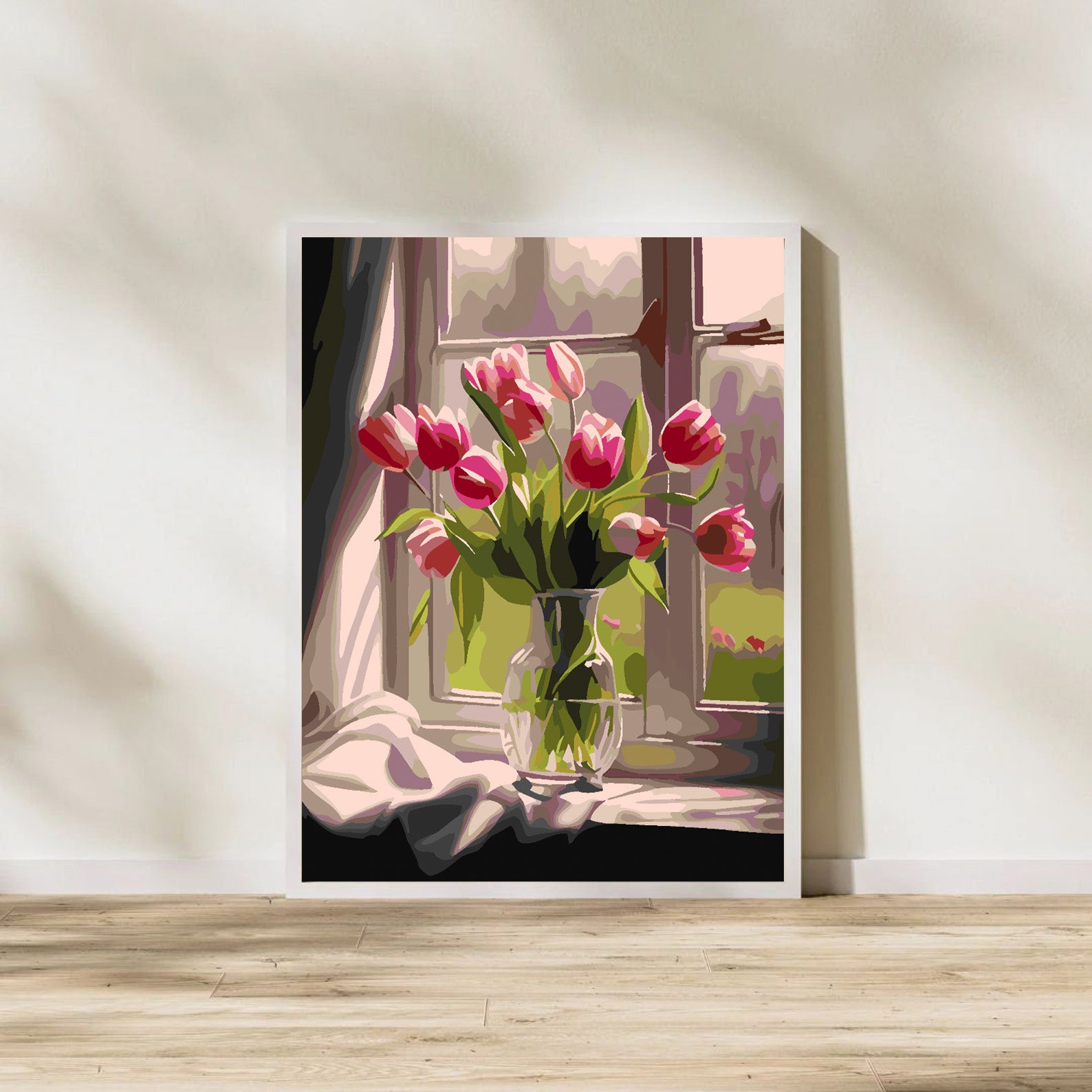 Peinture par numéros - Tulipes dans un vase 4666