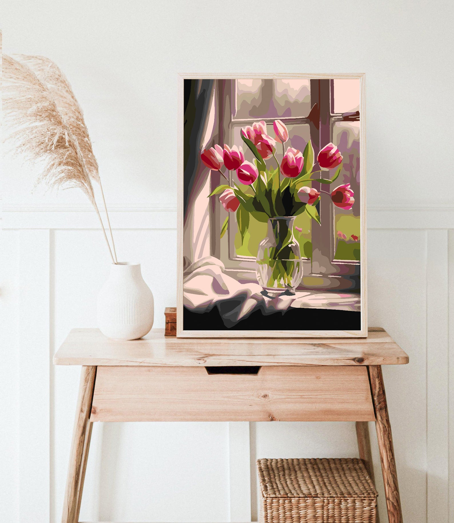 Peinture par numéros - Tulipes dans un vase 4666