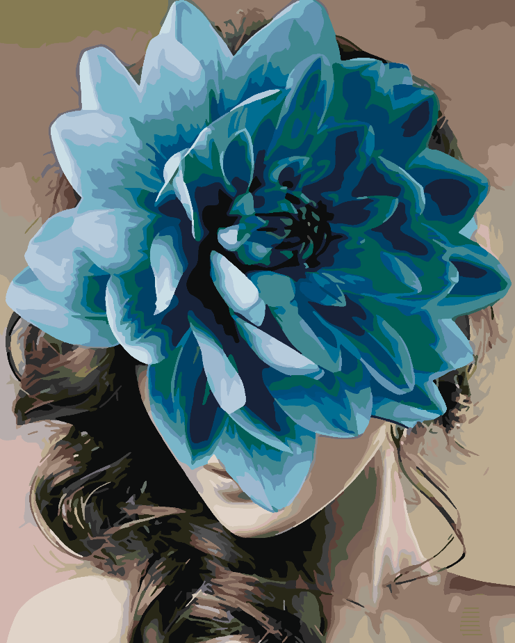 Peinture par numéros - Tête de fleur 4680