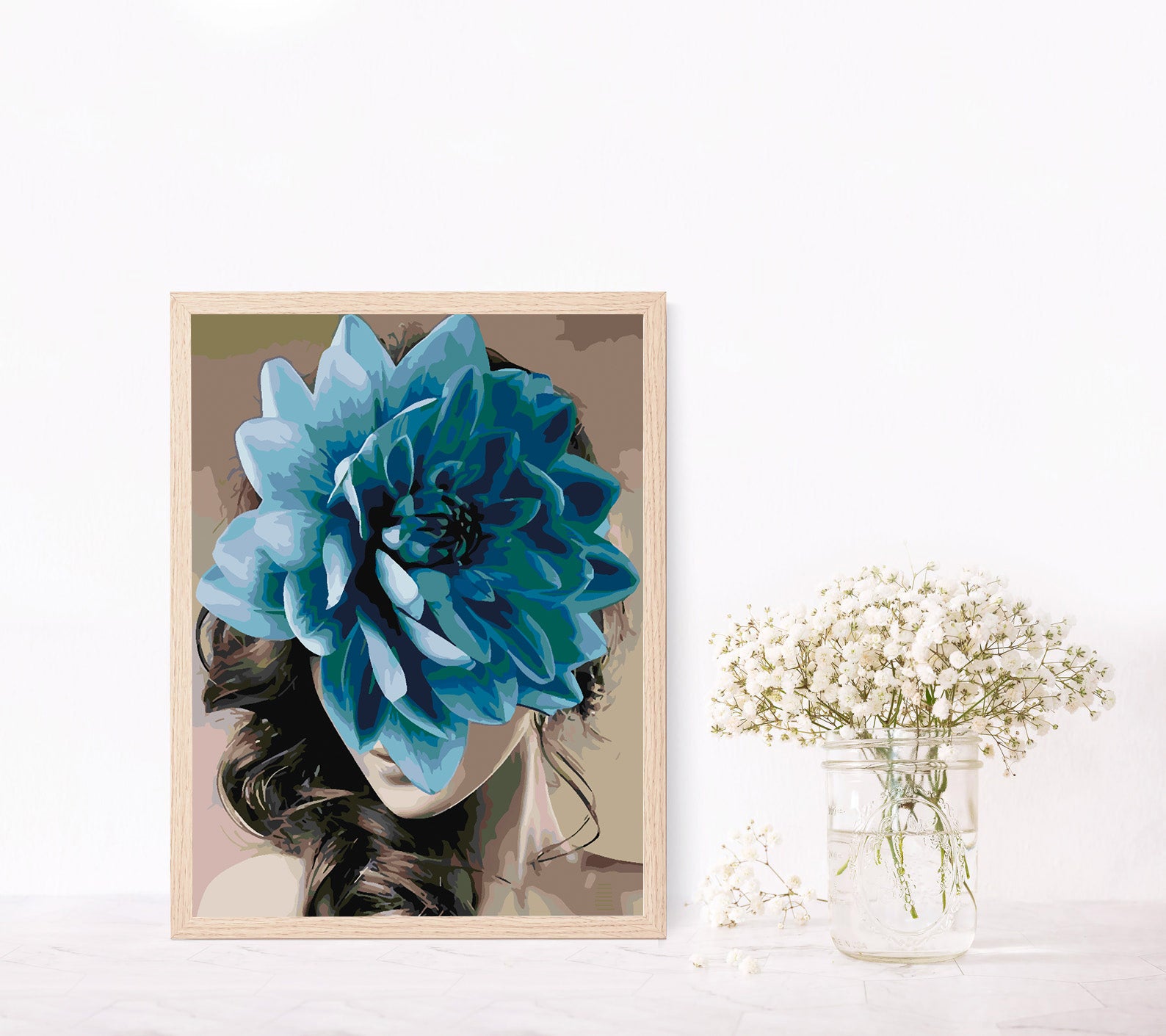 Peinture par numéros - Tête de fleur 4680