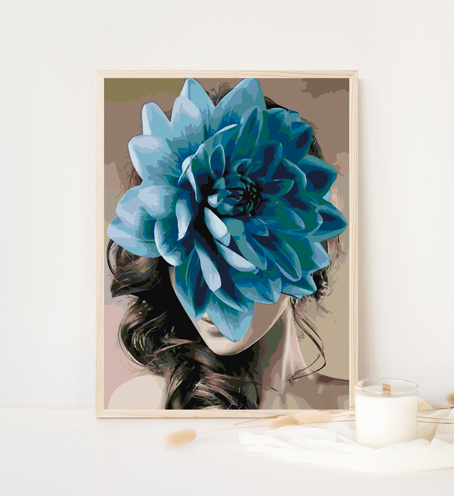 Peinture par numéros - Tête de fleur 4680