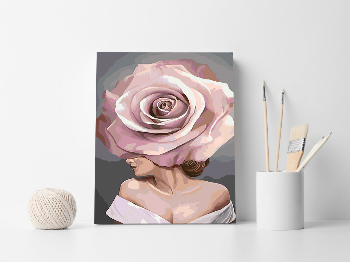 Peinture par numéros - Tête de fleur 4683