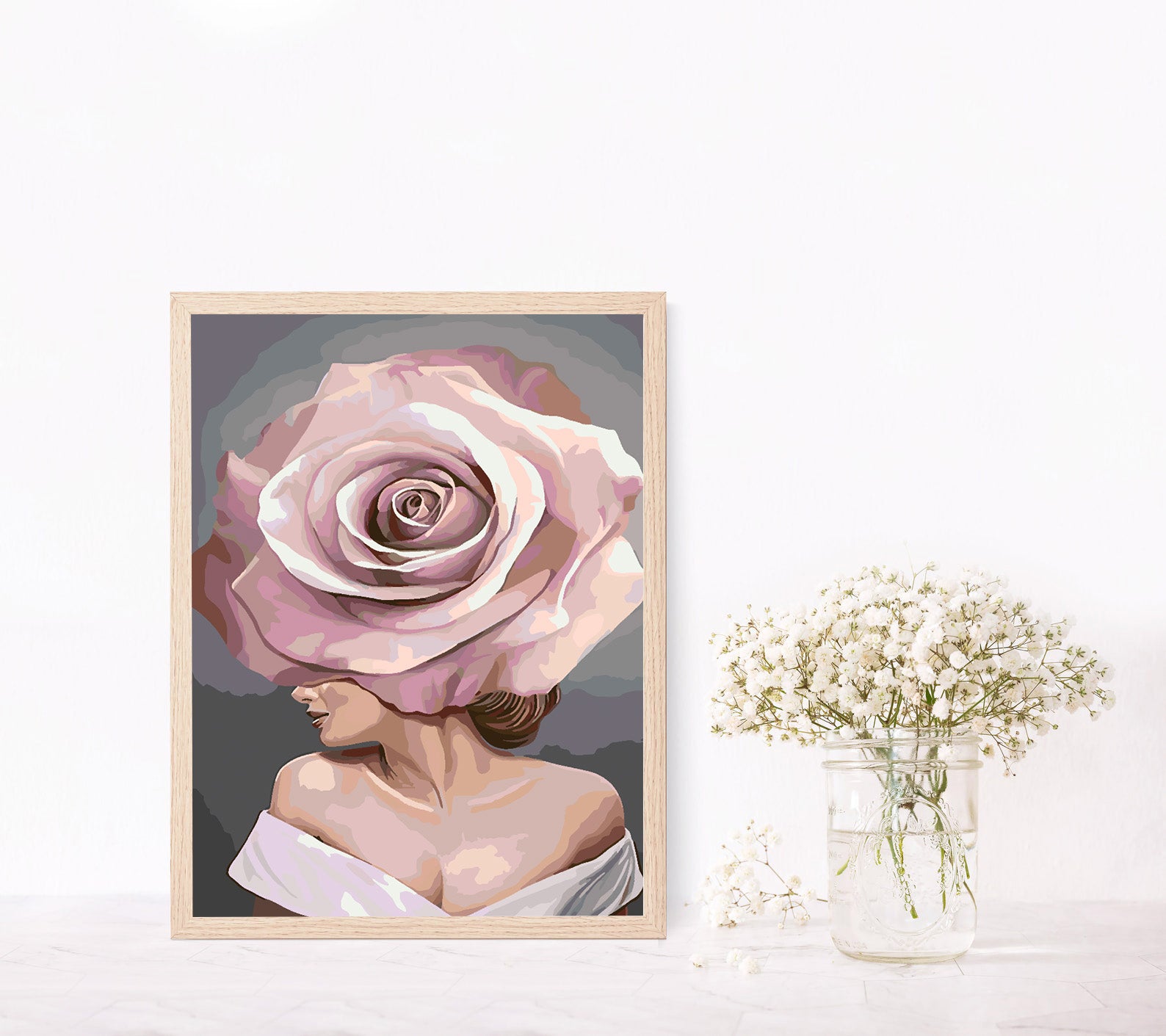 Peinture par numéros - Tête de fleur 4683