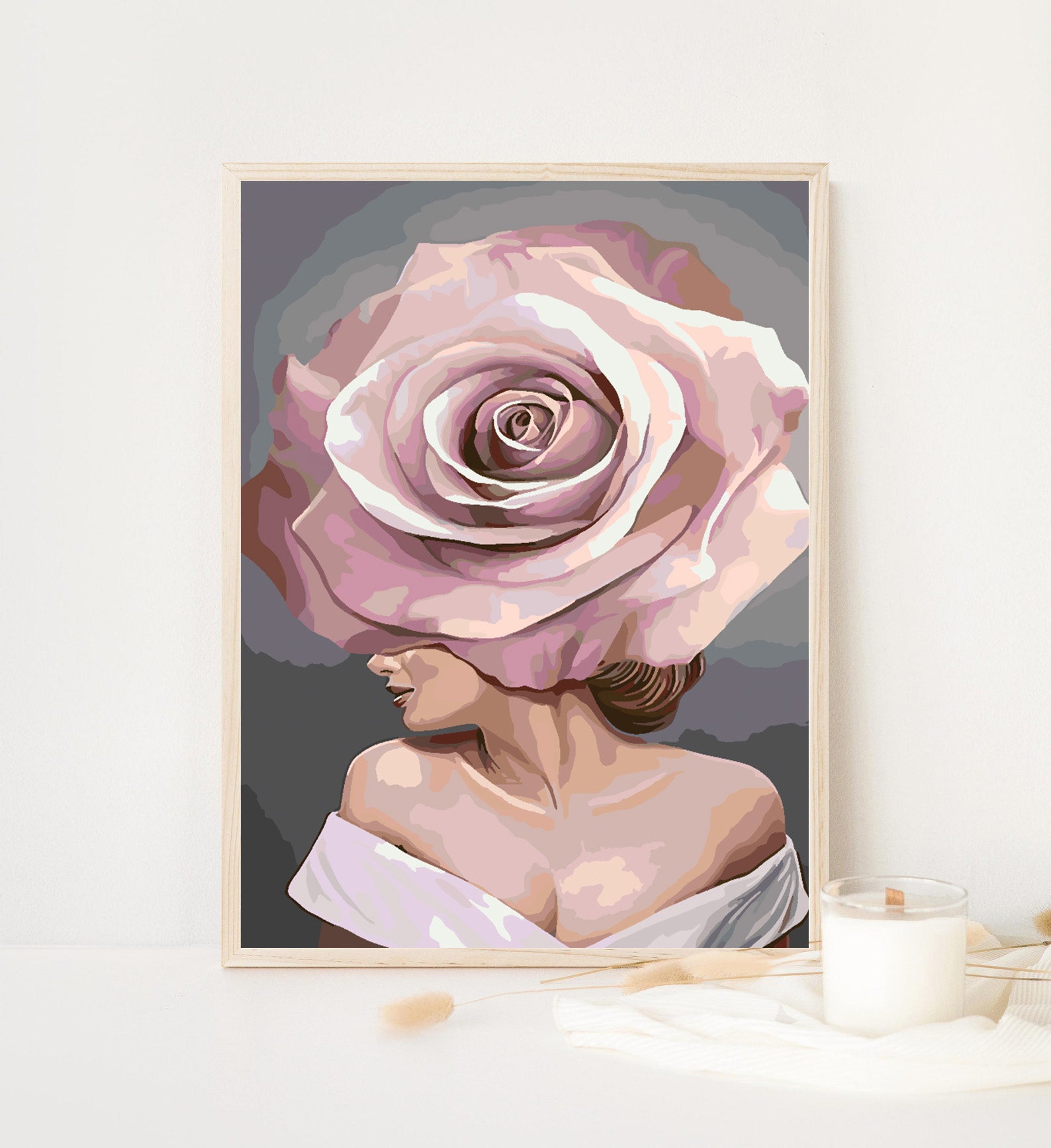 Peinture par numéros - Tête de fleur 4683