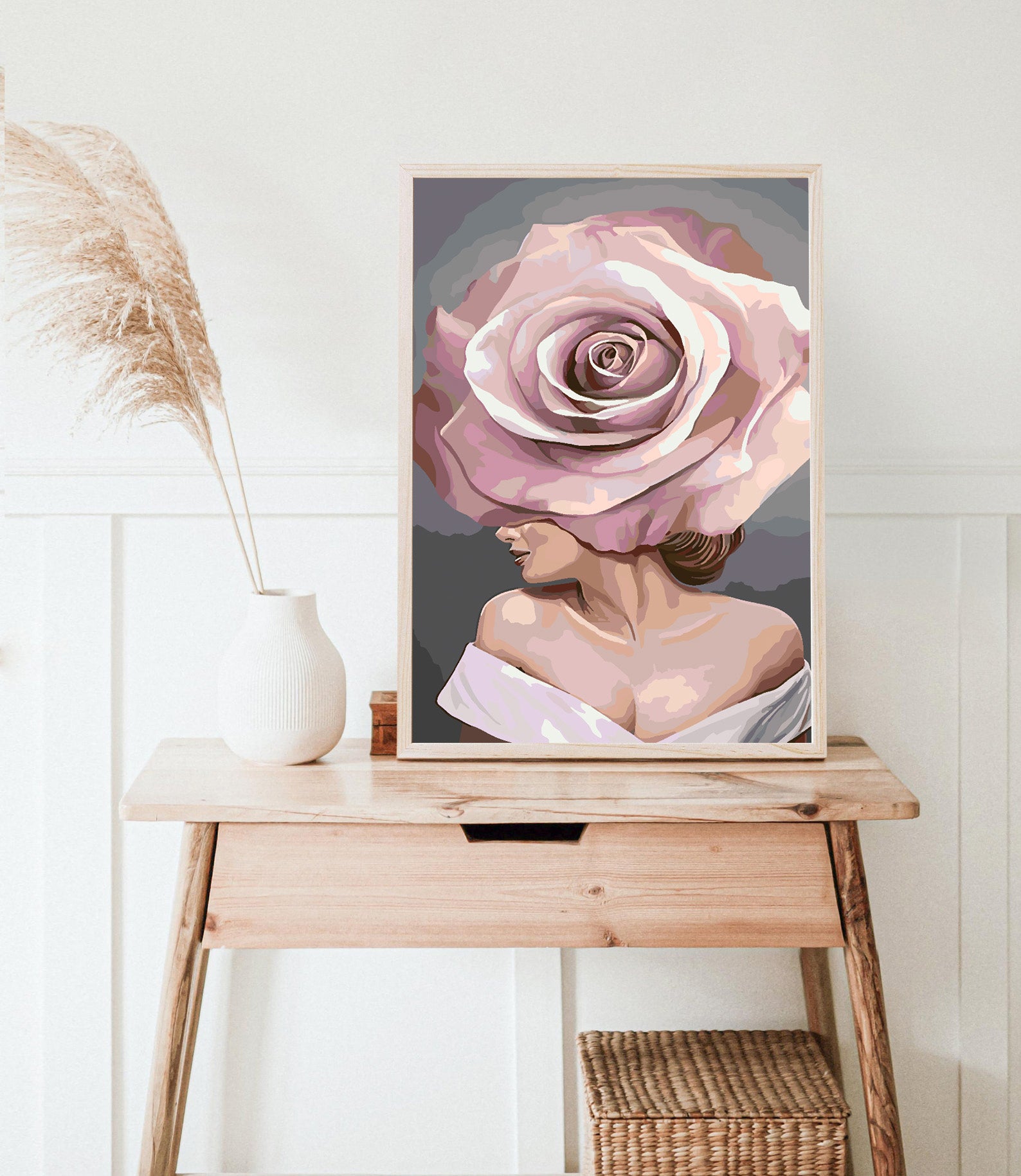Peinture par numéros - Tête de fleur 4683