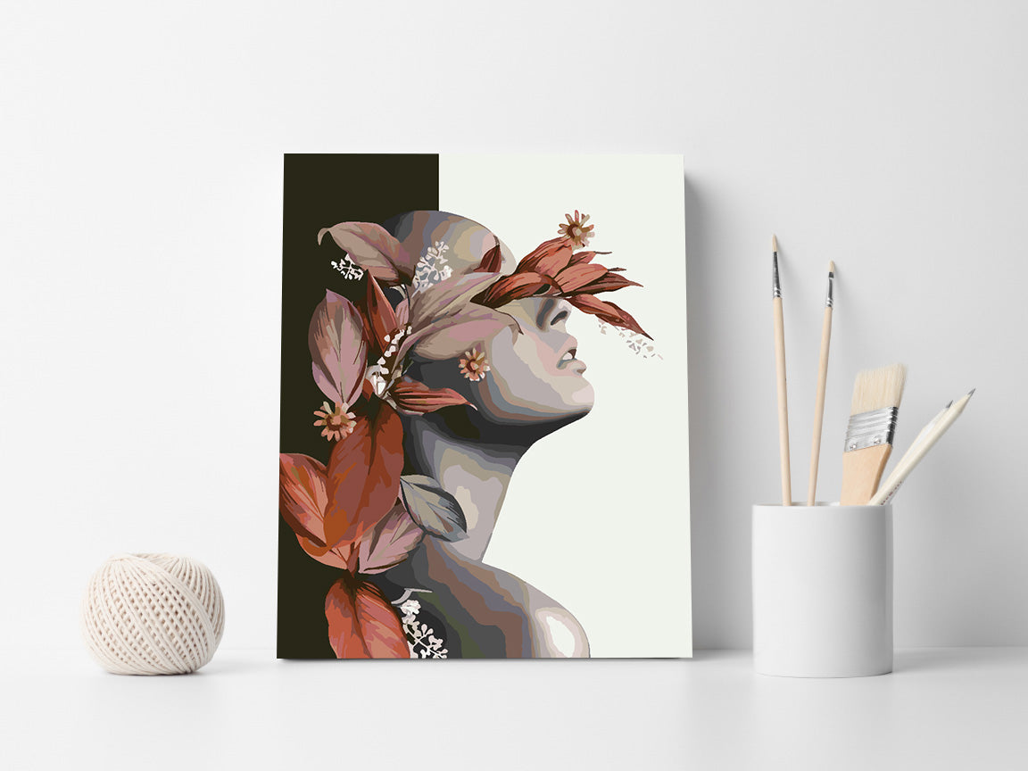 Peinture par numéros - Tête de fleur 4684