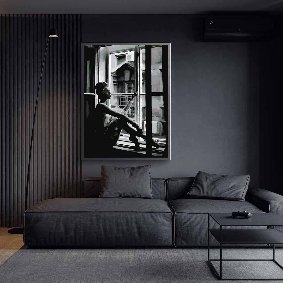 Peinture par numéros - Femme à la fenêtre 4686