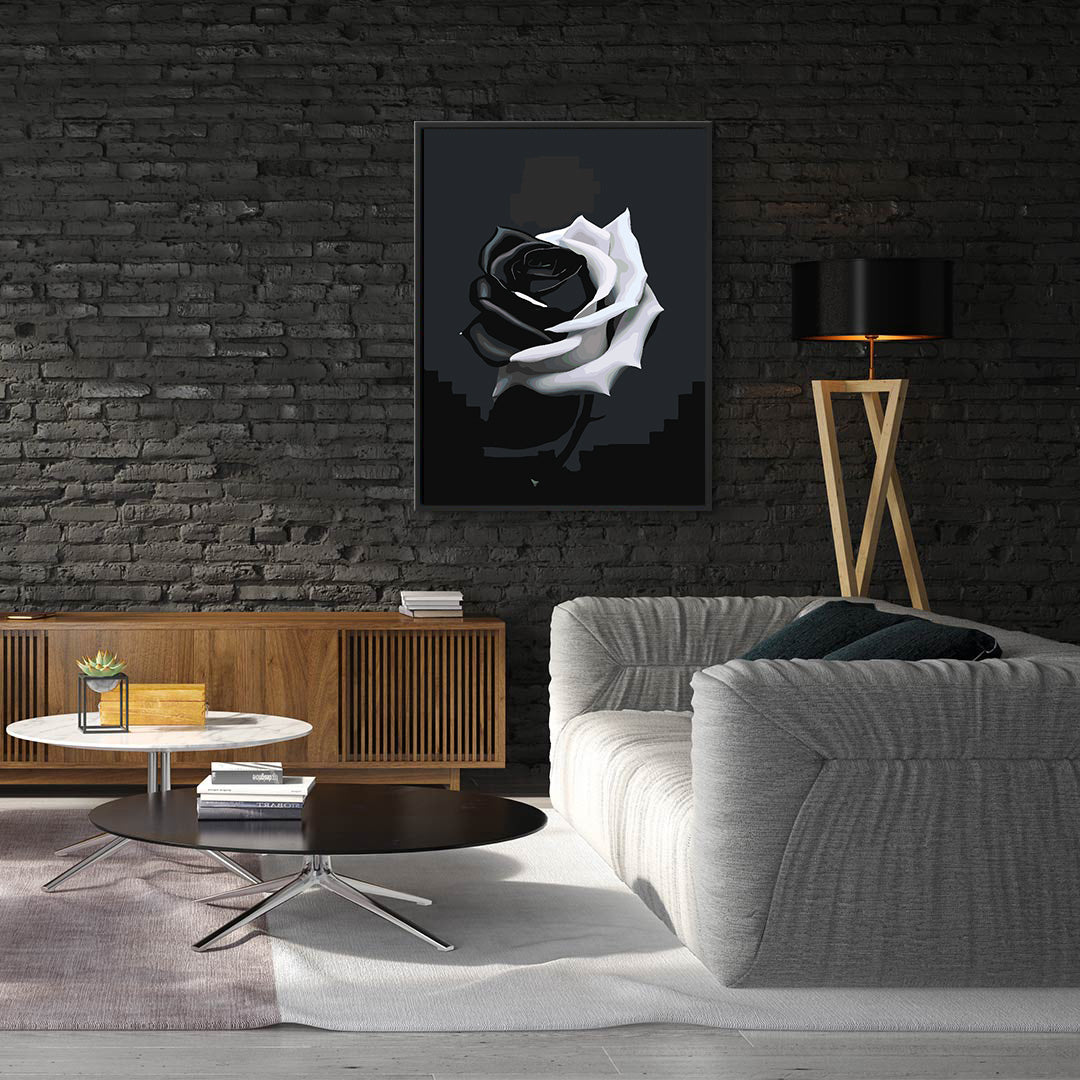 Peinture par numéros - Rose Ab Black 4696