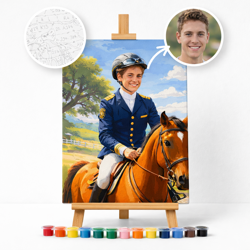 Pictura Personalizata pe Numere – Horse Riding